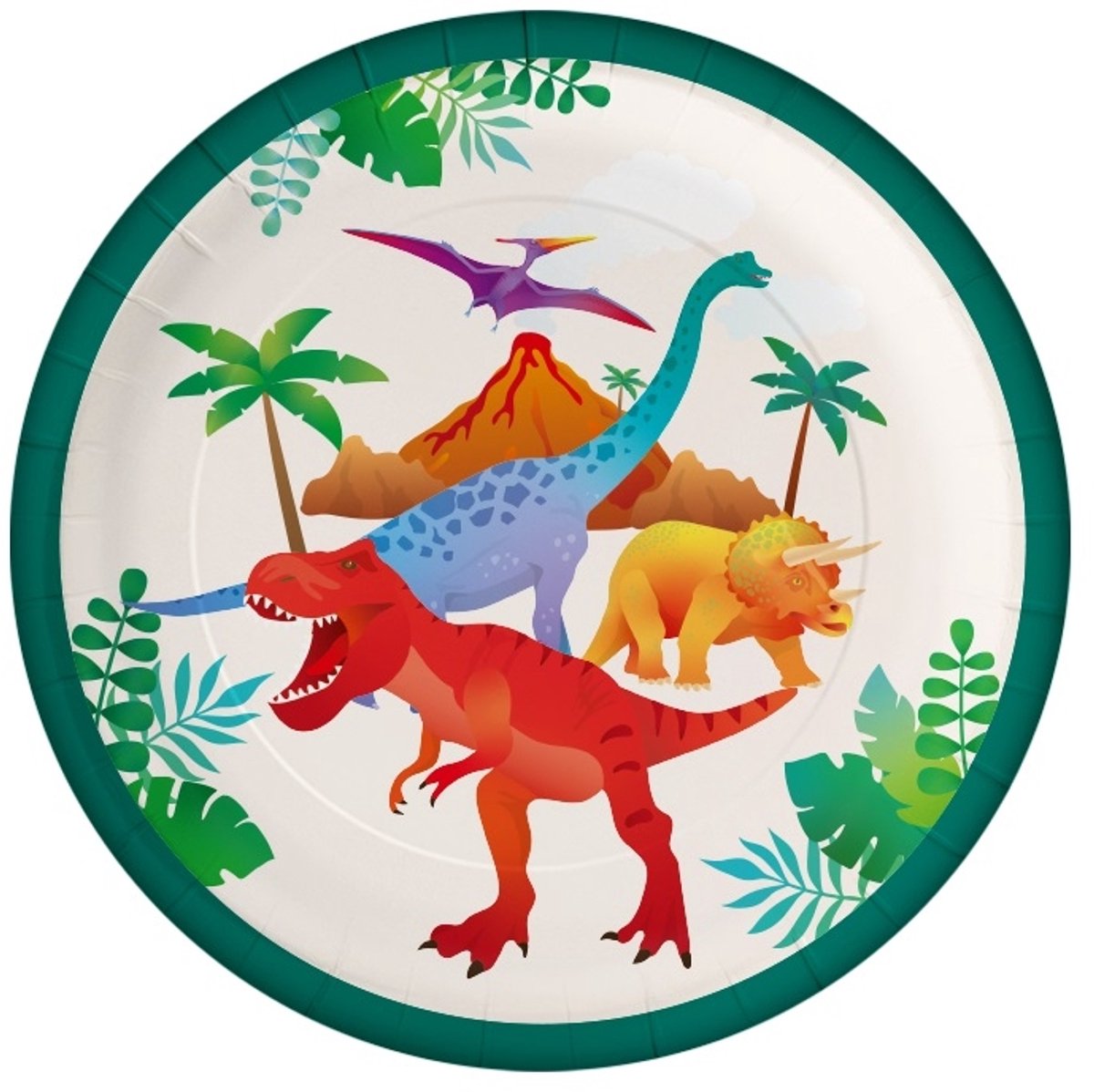 Plates Dino | 6 stuks